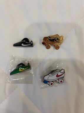 Nike Cortez Sneaker & Roller Skate Collectible Pinbacks Set of 4